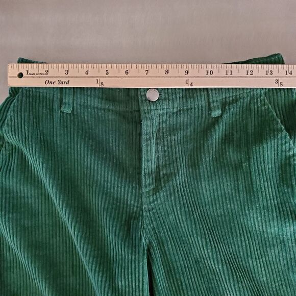 Empyre Darian Green Wide Leg Relaxed Loose Fit Cargo Corduroy Pants Small - Picture 3 of 14